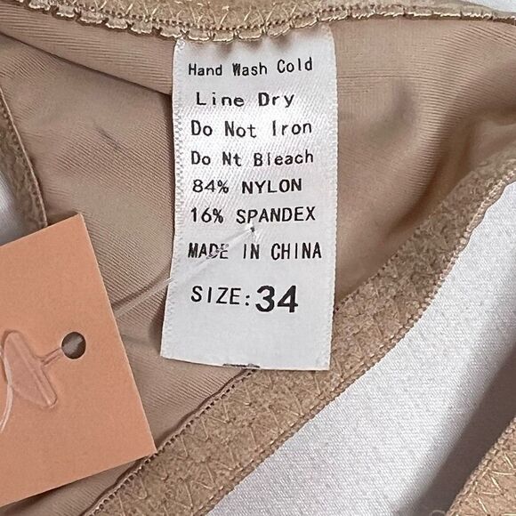 NWT nude U plunge push up backless thong full body shaper size 34 (M) - Picture 16 of 16